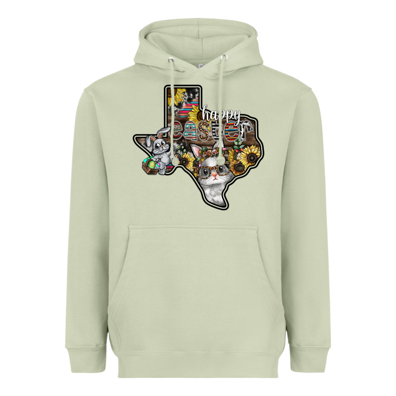 Happy Easter Texas Heavyweight Hoodie by CowhideDigitalArt | Teevron
