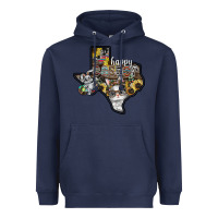 Navy Happy Easter Texas Heavyweight Hoodie - CowhideDigitalArt