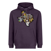 Plum Happy Easter Texas Heavyweight Hoodie - CowhideDigitalArt