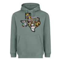 Sage Happy Easter Texas Heavyweight Hoodie - CowhideDigitalArt