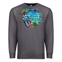 Charcoal Heather beach please Premium Sweatshirt - CowhideDigitalArt