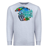 Heather Grey beach please Premium Sweatshirt - CowhideDigitalArt