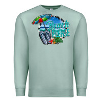 Seafoam beach please Premium Sweatshirt - CowhideDigitalArt