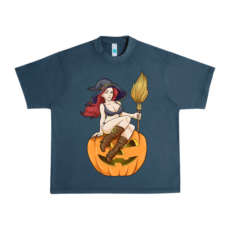 Sexy Witch Halloween Costume Blackcraft Pumpkin Wi Urban Heavy Tee by tuanDangUi | Teevron
