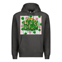 Charcoal Heather lucky charm st patricks day Premium Hoodie - FaDigitalArtStudio
