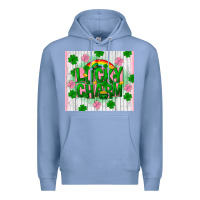 Colony Blue lucky charm st patricks day Premium Hoodie - FaDigitalArtStudio