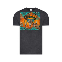 Vintage Black wild soul boho bull skull Vintage Tee - RanaPortraitStore