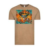 Vintage Coffee wild soul boho bull skull Vintage Tee - RanaPortraitStore