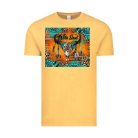 Vintage Mustard wild soul boho bull skull Vintage Tee - RanaPortraitStore