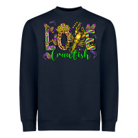 Navy love crawfish mardi gras olivia Heavyweight Sweatshirt - OliviaCreatesArt