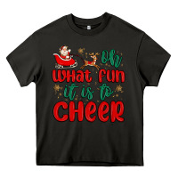 Asphalt oh what fun it is to cheer Heavy Core Tee - MaliasSmallBusiness