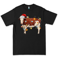Black Christmas cow Premium Tee - MaliasSmallBusiness