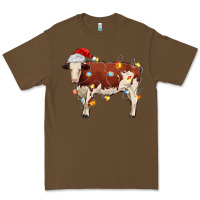 Cacao Christmas cow Premium Tee - MaliasSmallBusiness