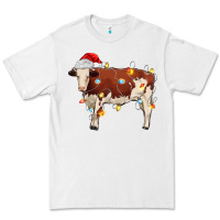 White Christmas cow Premium Tee - MaliasSmallBusiness