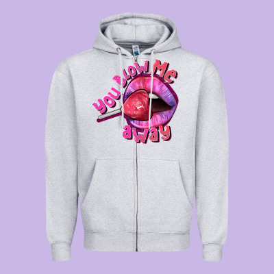 You Blow Me Away Valentines Day Zipper Hoodie Designed By Fadigitalartstudio