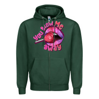 Sports Green You Blow Me Away Valentines Day Zipper Hoodie - FaDigitalArtStudio