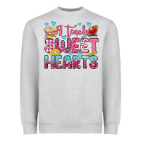 Heather Grey i teach sweet hearts olivia Heavyweight Sweatshirt - OliviaCreatesArt