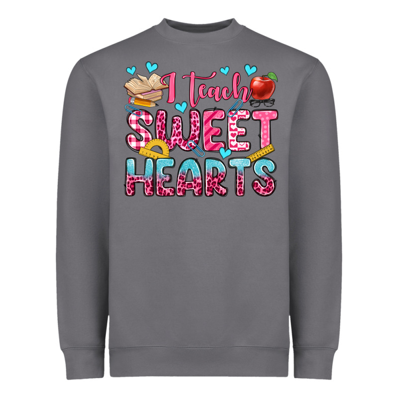 I Teach Sweet Hearts Olivia Heavyweight Sweatshirt by OliviaCreatesArt | Teevron