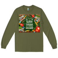 Army Green good teacher Long Sleeve Tee - TumblerDesignByShophia