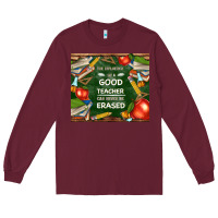 Burgundy good teacher Long Sleeve Tee - TumblerDesignByShophia