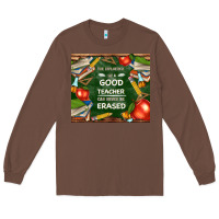 Chestnut good teacher Long Sleeve Tee - TumblerDesignByShophia