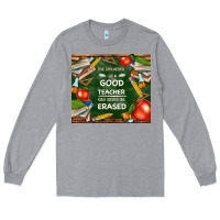 Heather Grey good teacher Long Sleeve Tee - TumblerDesignByShophia