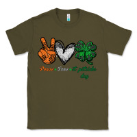 Army Green peace love st patrick's day Classic Tee - Bettercallsaul