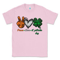 Bubblegum Pink peace love st patrick's day Classic Tee - Bettercallsaul