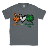 Charcoal Heather peace love st patrick's day Classic Tee - Bettercallsaul