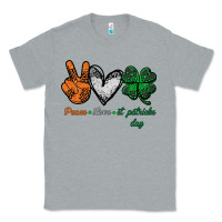 Heather Grey peace love st patrick's day Classic Tee - Bettercallsaul