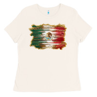 Bone mexican flag with leopard Ladies Tee - RanaPortraitStore