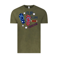 Vintage Olive Flip Flops and Freedom Vintage Tee - Bettercallsaul