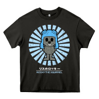 Asphalt rocky the squirrel retro vintage Heavy Core Tee - tuanDangUi