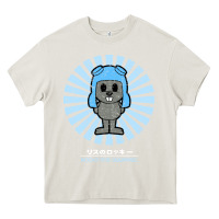Cream rocky the squirrel retro vintage Heavy Core Tee - tuanDangUi