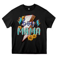 Black boy mama lightning bold Heavy Core Tee - NancyCooperArtShop
