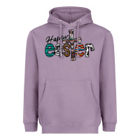 Lavender Happy Easter Heavyweight Hoodie - CowhideDigitalArt