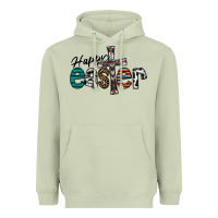 Matcha Happy Easter Heavyweight Hoodie - CowhideDigitalArt