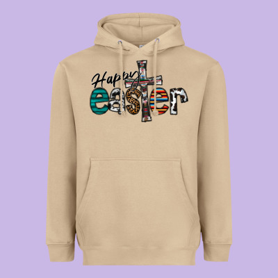 Happy Easter Heavyweight Hoodie Designed By Cowhidedigitalart