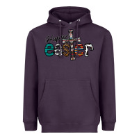 Plum Happy Easter Heavyweight Hoodie - CowhideDigitalArt