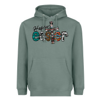 Sage Happy Easter Heavyweight Hoodie - CowhideDigitalArt