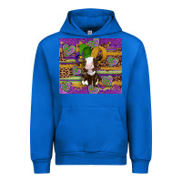 Cobalt mardi gras cow Urban Hoodie - Artiststas