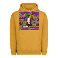 Pigment Peanut Butter mardi gras cow Urban Hoodie - Artiststas