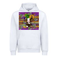White mardi gras cow Urban Hoodie - Artiststas