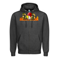 Charcoal Heather Baseball And Softball Dad Libbey Glass Zipper Hoodie - BundleAndBundleShop