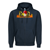 Navy Baseball And Softball Dad Libbey Glass Zipper Hoodie - BundleAndBundleShop