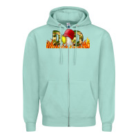 Seafoam Baseball And Softball Dad Libbey Glass Zipper Hoodie - BundleAndBundleShop