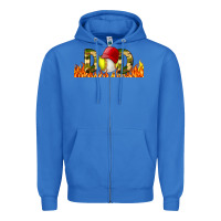 True Royal Baseball And Softball Dad Libbey Glass Zipper Hoodie - BundleAndBundleShop