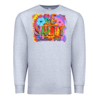 Heather Grey Be Salty Premium Sweatshirt - CowhideDigitalArt