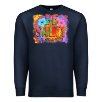 Navy Be Salty Premium Sweatshirt - CowhideDigitalArt