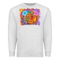 Oatmeal Heather Be Salty Premium Sweatshirt - CowhideDigitalArt